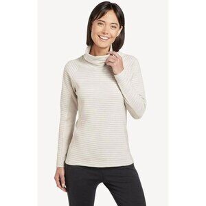 KUHL Verena Funnel Neck Pullover in Moonrock Neutral Wool Gorpcore Outdoor Sz S